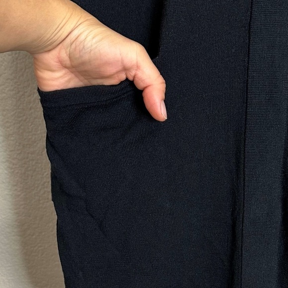 J. Jill Wool Blend Women''s Black Button Down Long Cardigan Sweater, Sz Medium - Picture 5 of 12